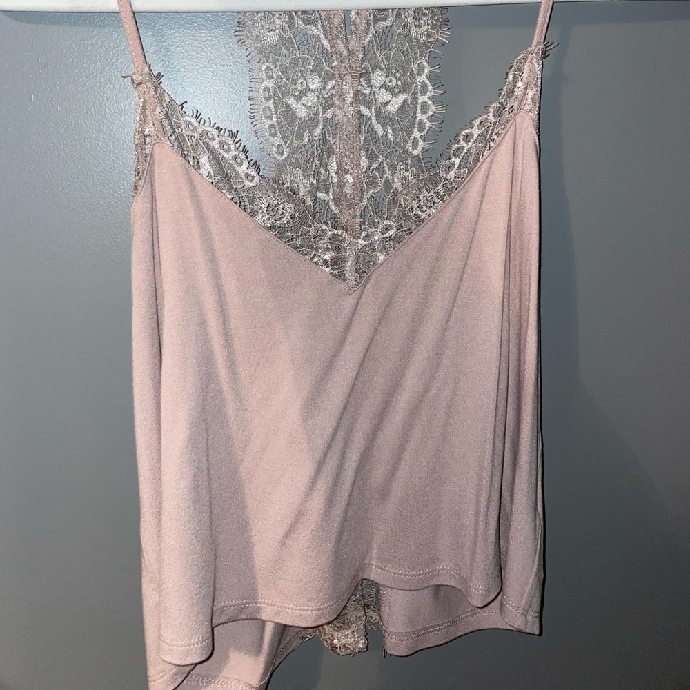 Mauve cropped tank from Forever 21 in size small